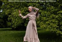 Bahan Jersey untuk Gamis Lembut, Ringan dan Nyaman